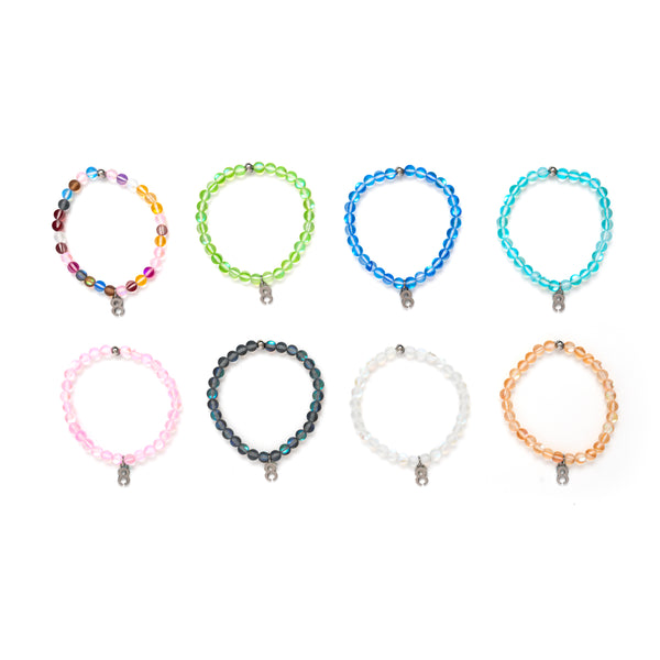 Recycled Rainbow Glass Bracelet