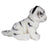 white realistic tiger plush toy, facing right to see the side profile.