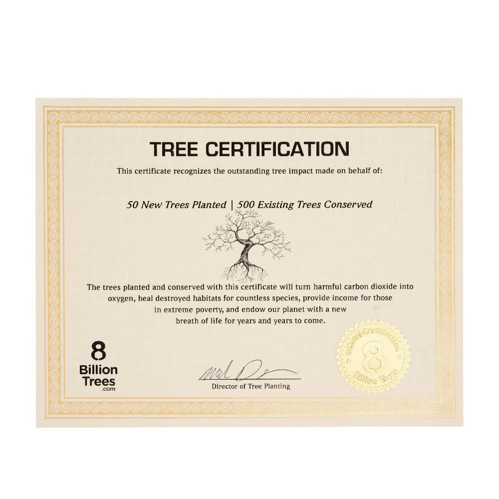 Personalized 8 Billion Trees Certificate - Plant Trees
