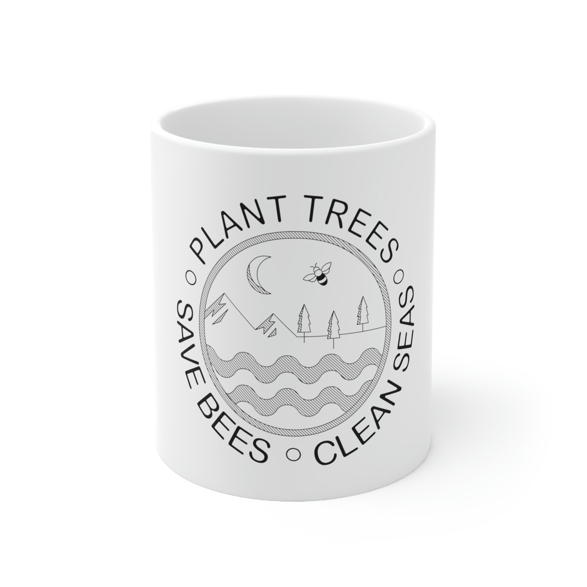 Trees Bees Seas Mug